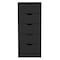 Tuhome Basilea 5 Drawers Tall Dresser, Pull Out System, Black CLW8975 - alternate 1